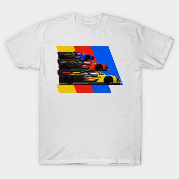 Cadillac V-Series.R Le Mans 2023 T-Shirt by Camille De Bastiani